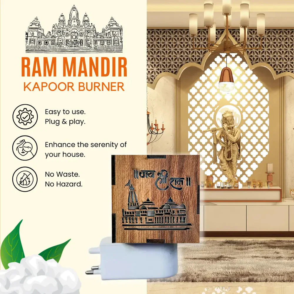 3-in-1 Ayodhya Ram Mandir Aroma Burner & Night lamp - Image 4