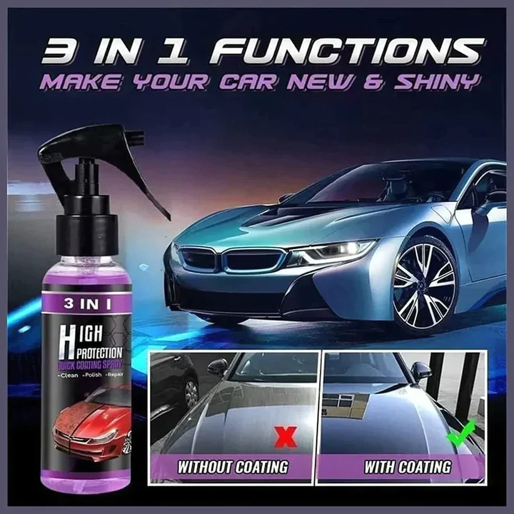 ELEVATED LIFE 3 in 1 High Protection Quick Car Ceramic Coating Spray - Car Wax Polish Spray ( Buy 1 Get 1 Free ) - Image 6