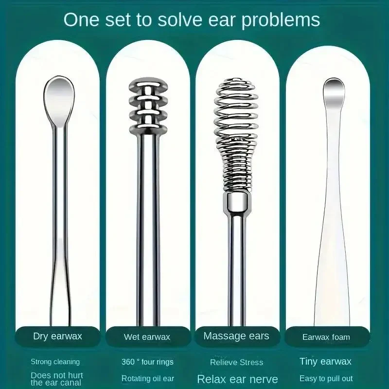 6 Pieces Stainless Steel Ear Wax Removal Kit 👂 - Image 14