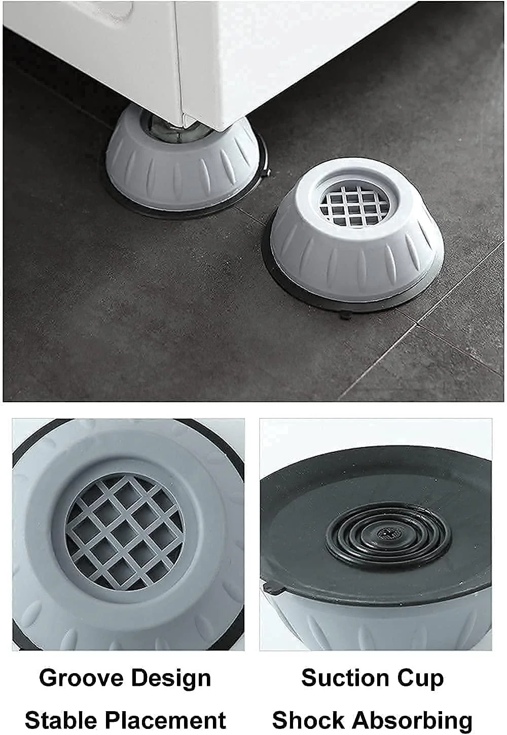 MEGA OFFER - Anti Vibration Rubber Washing Machine Feet Pads (Set of 4) - Image 8