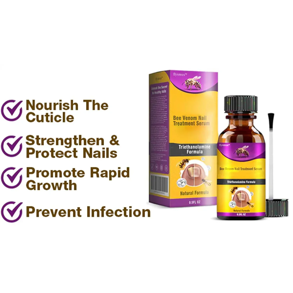 Bee Venom Nail Treatment Serum [Repair Your Nail] Buy 1 Get 1 Free 😍 - Image 2