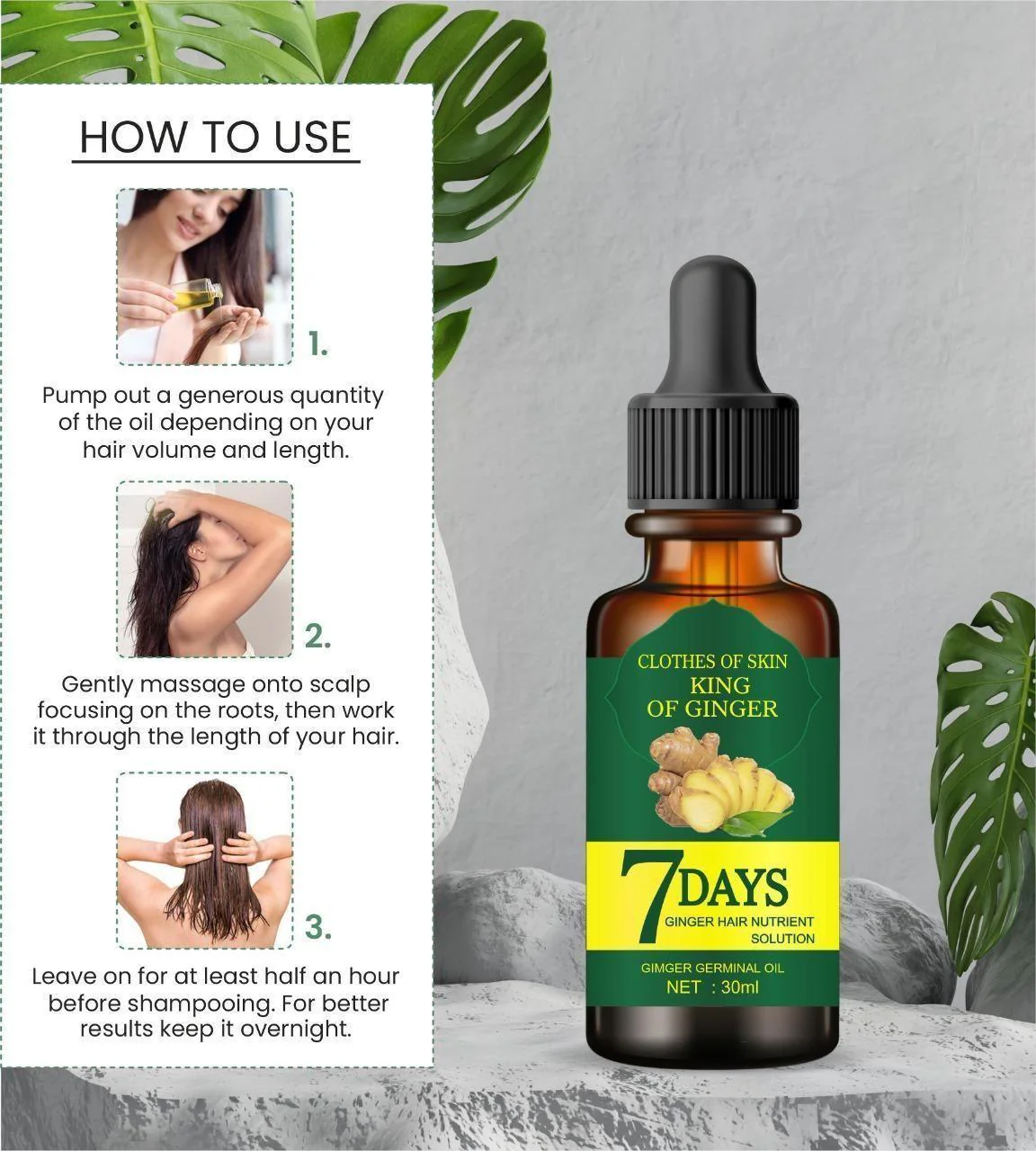 Ginger Hair Growth Oil (Pack of 2) - Image 5