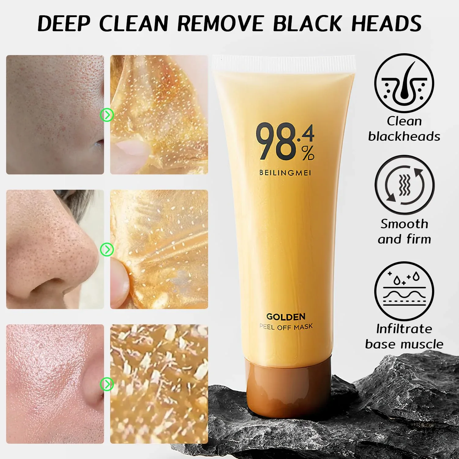 Golden Peel Face Mask ( Buy 1 Get 1 Free ) - Image 2