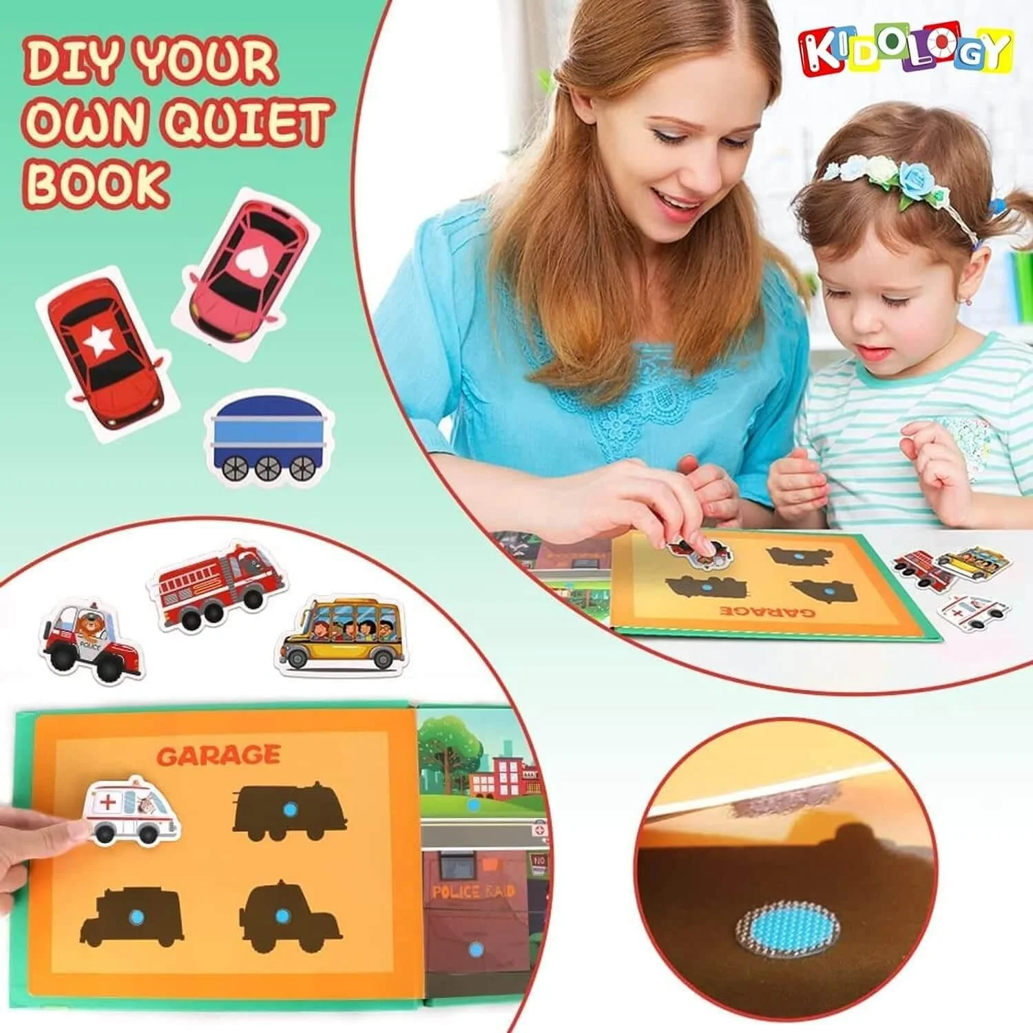 👶MONTESSORI QUIET BOOK FOR KIDS TO DEVELOP LEARNING SKILLS🪀🛝 - Image 10