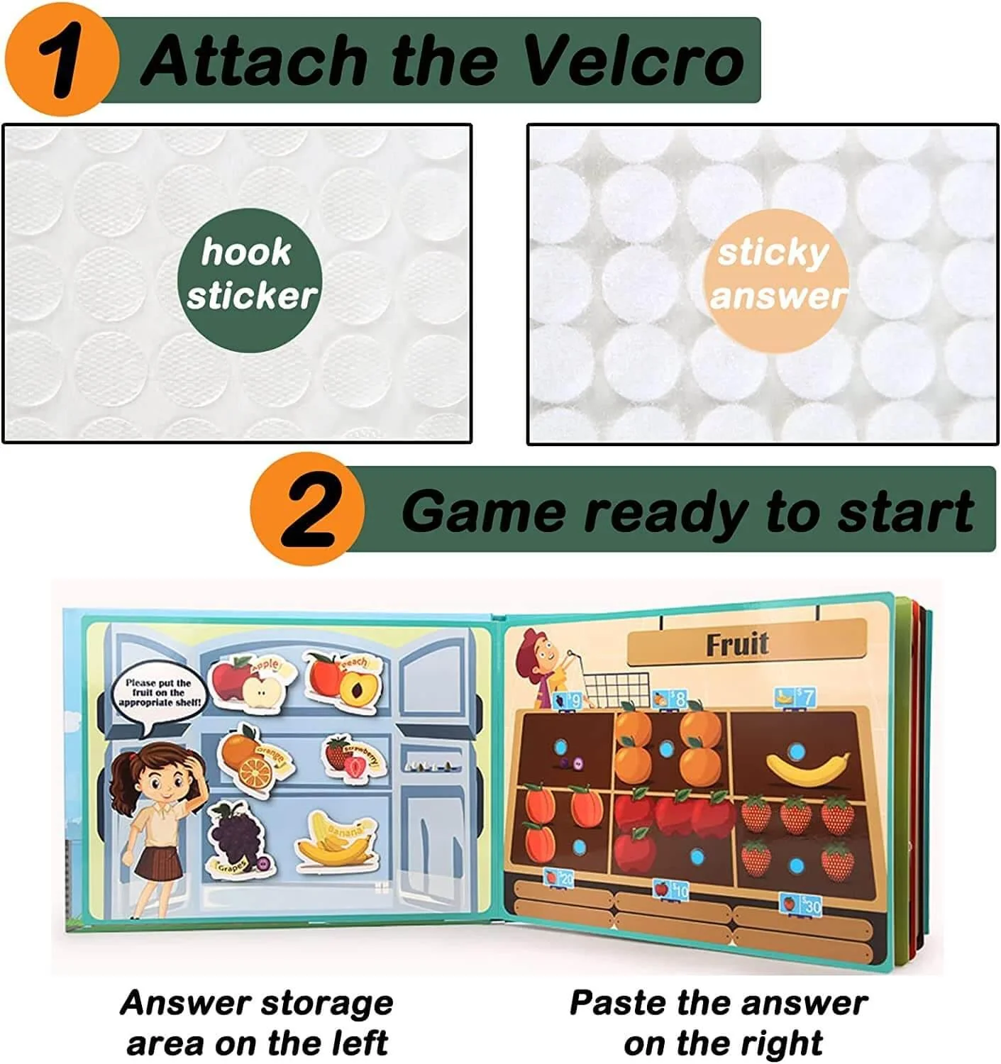 👶MONTESSORI QUIET BOOK FOR KIDS TO DEVELOP LEARNING SKILLS🪀🛝 - Image 15