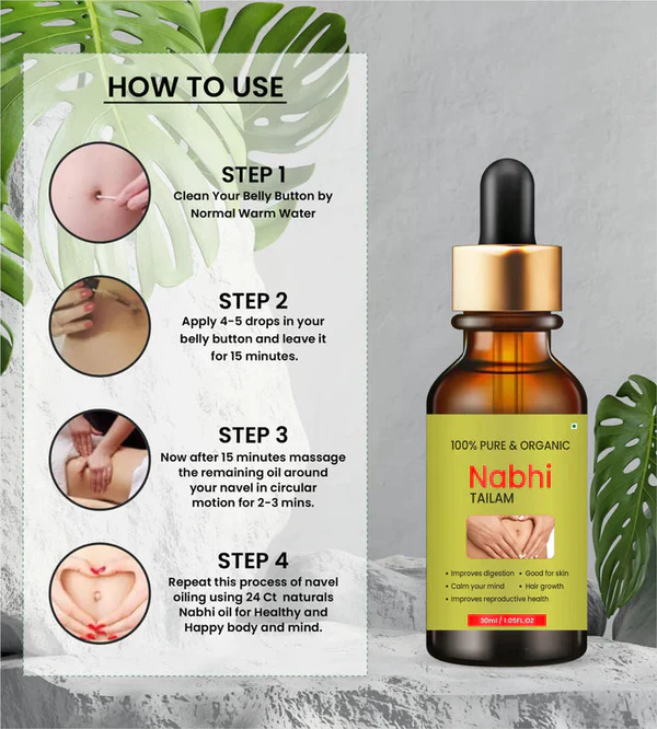 AYURVEDIC RAMBAN MULTI-BENEFIT NABHI OIL (LIMITED OFFER BUY 1 GET 1 FREE) - Image 3