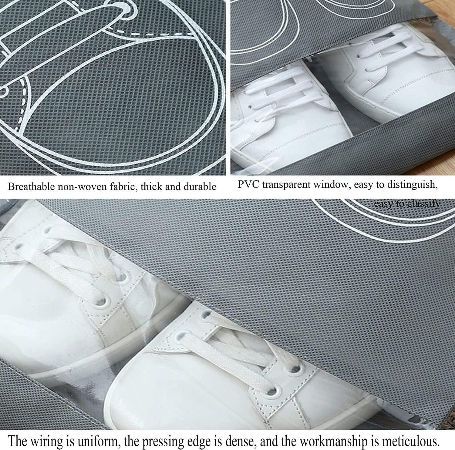Shoe Bag - Transparent Window Portable Travel Dust-Proof Shoe Bags - Image 5