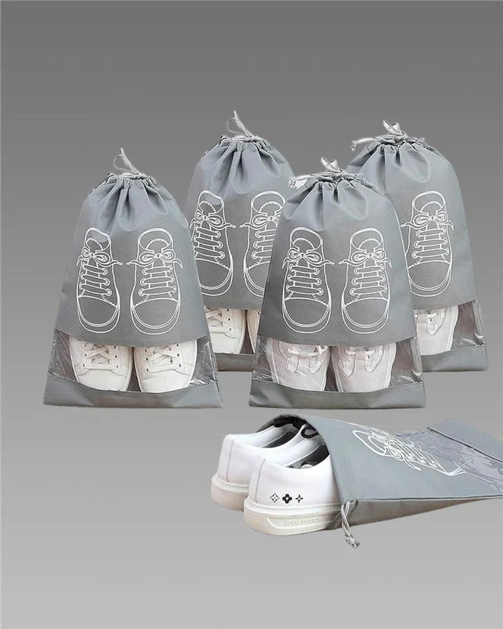 Shoe Bag - Transparent Window Portable Travel Dust-Proof Shoe Bags - Image 7
