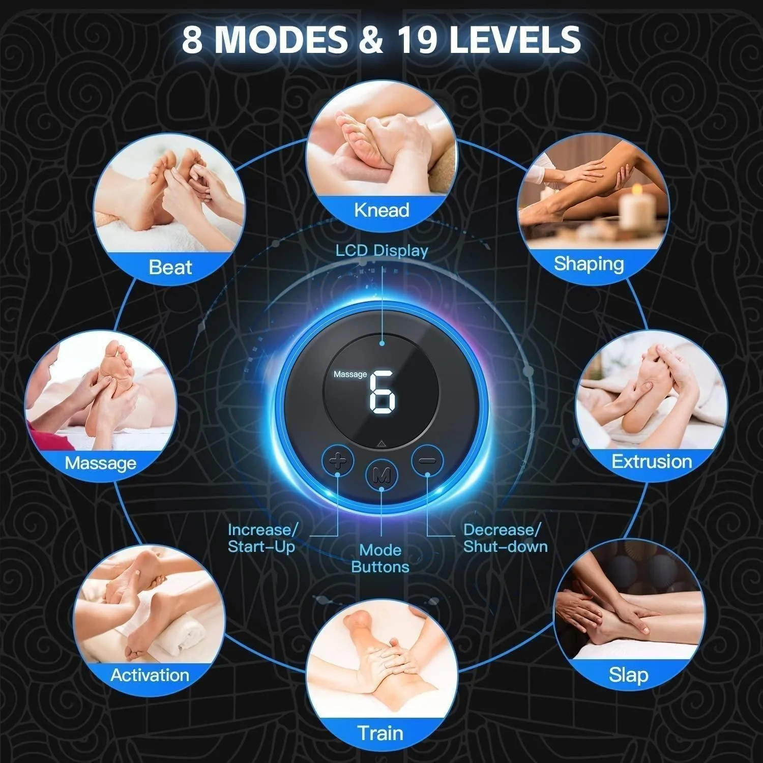 Vibrating Bubble Electric Ems Foot Massager Pad - Image 5