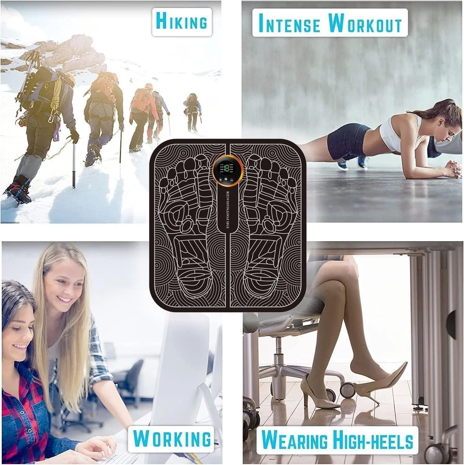 Vibrating Bubble Electric Ems Foot Massager Pad - Image 6
